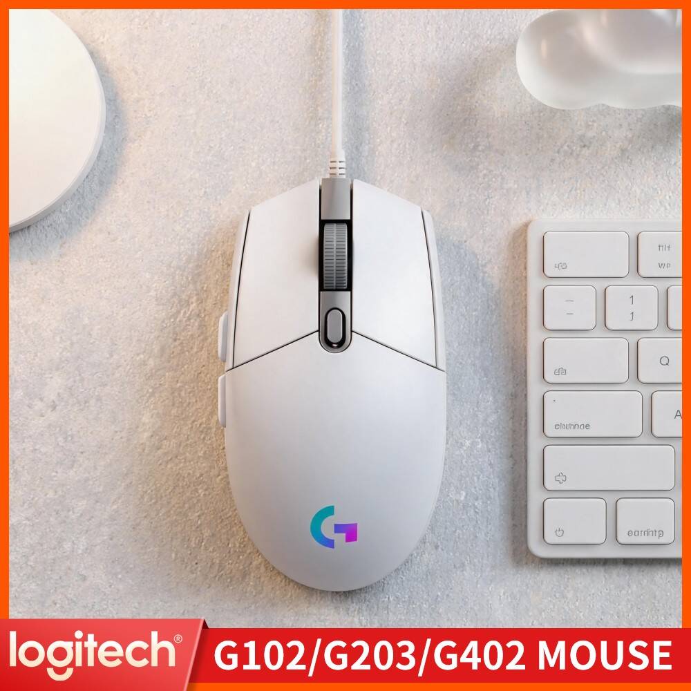 Logitech Mouse G203 - ロジクール G203 LIGHTSYNC 有線ゲーミングマウス 安定したUSB接続 スムーズなトラッキング