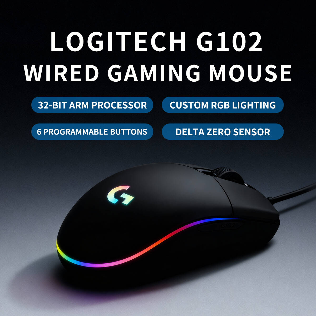 ロジクール G203 マウス、有線USBゲーミング光学センサ - Logitech Mouse G203 のレビューと価格