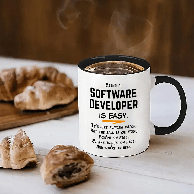 ソフトウェア開発者向けユーモア入り11オンスセラミックマグカ - Office And Tech のレビューと価格
