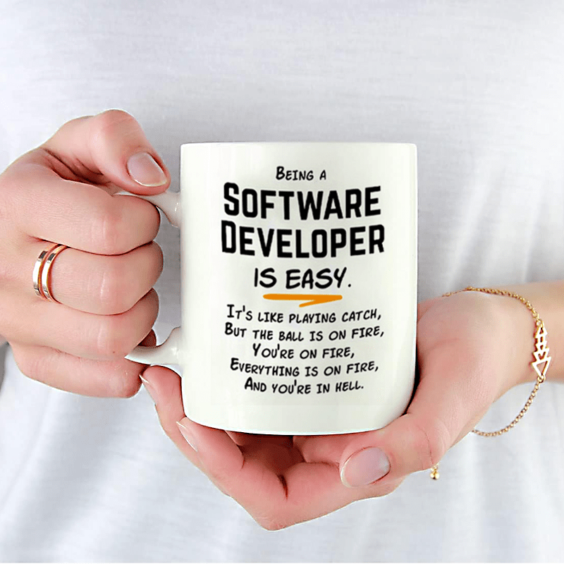 ソフトウェア開発者向けユーモア入り11オンスセラミックマグカ - Office And Tech のレビューと価格