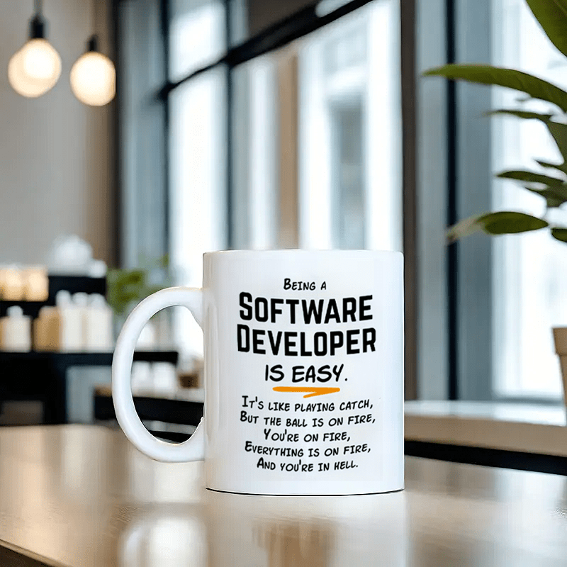 ソフトウェア開発者向けユーモア入り11オンスセラミックマグカ - Office And Tech のレビューと価格