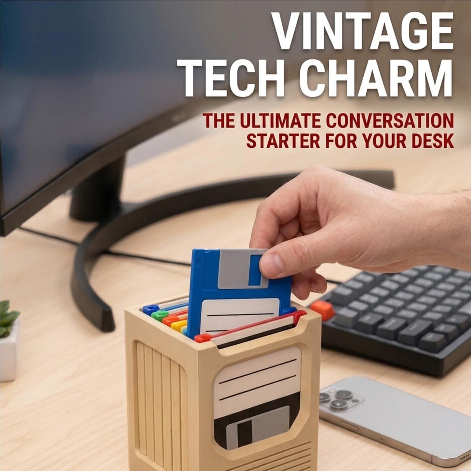 レトロテックコースターホルダーセット レトロな美的収納ラック - Office And Tech のレビューと価格