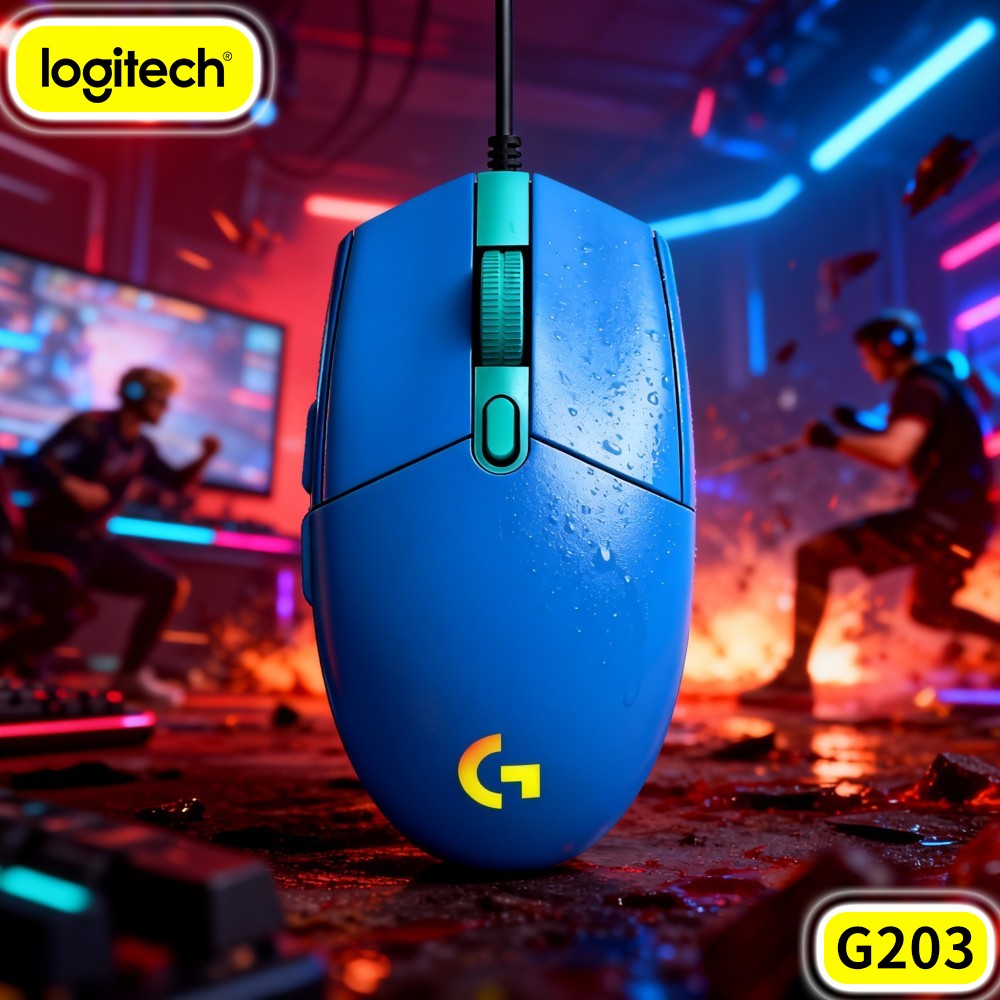 ロジクールG203有線ゲーミングマウス、信頼性の高いUSB接 - Logitech Mouse G203 のレビューと価格