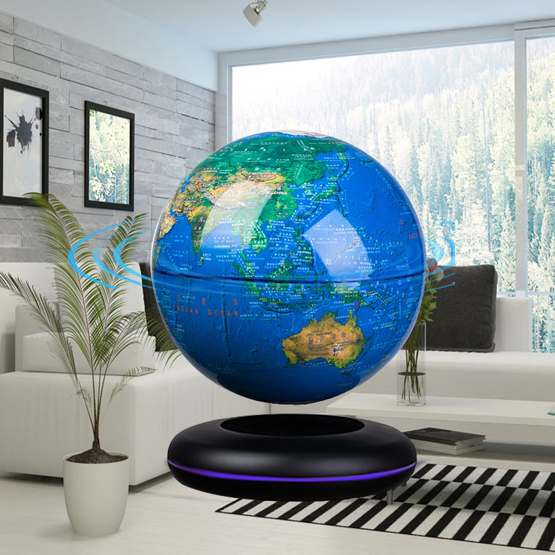 磁気浮上地球儀 8インチ 浮遊地球 ハイテクLEDライトアッ - Office And Tech のレビューと価格
